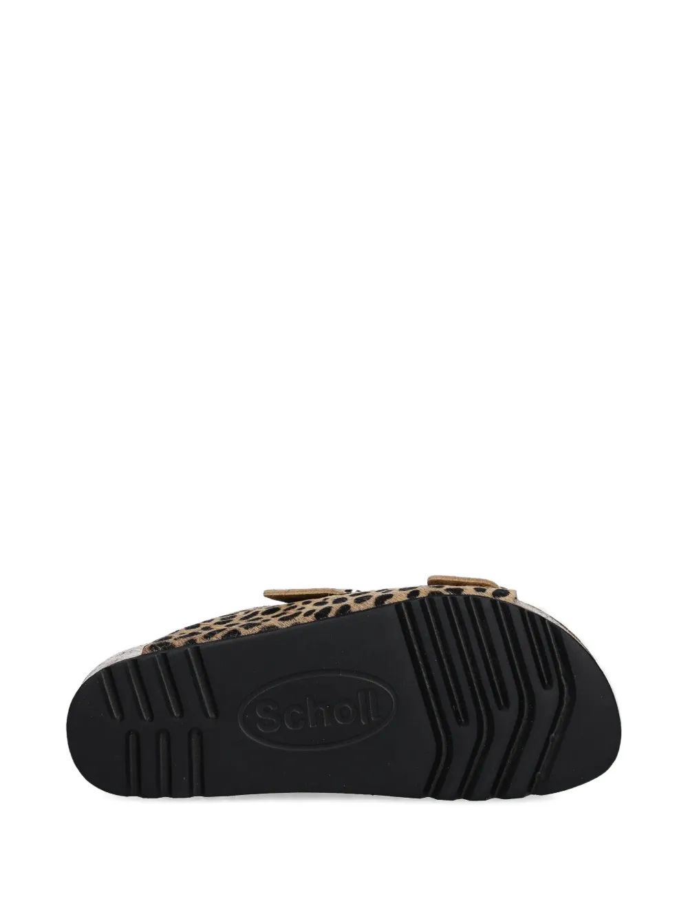 Scholl NOELLE slippers met luipaardprint Beige