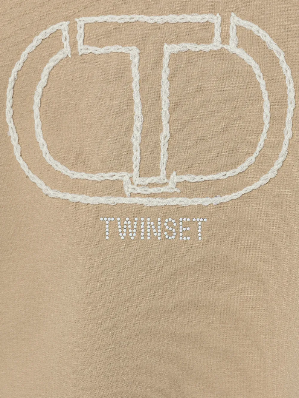 TWINSET Kids Sweater met capuchon Beige