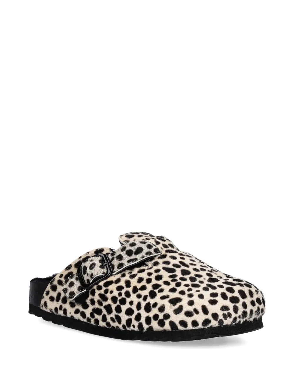 Scholl Fae Dalmatian muiltjes met gesp Beige