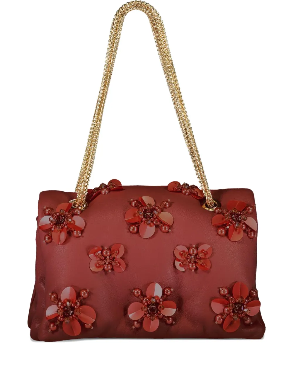 Giambattista Valli Borsa a spalla con decorazione - Rosso