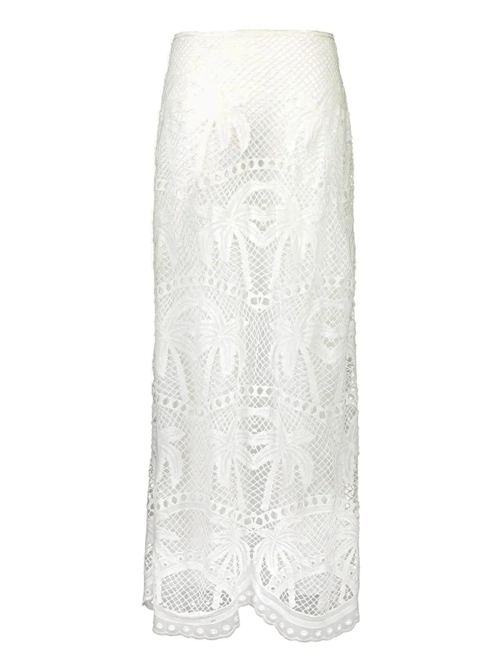 LE SUPERBE Bohemia Palms Maxirock - Weiß