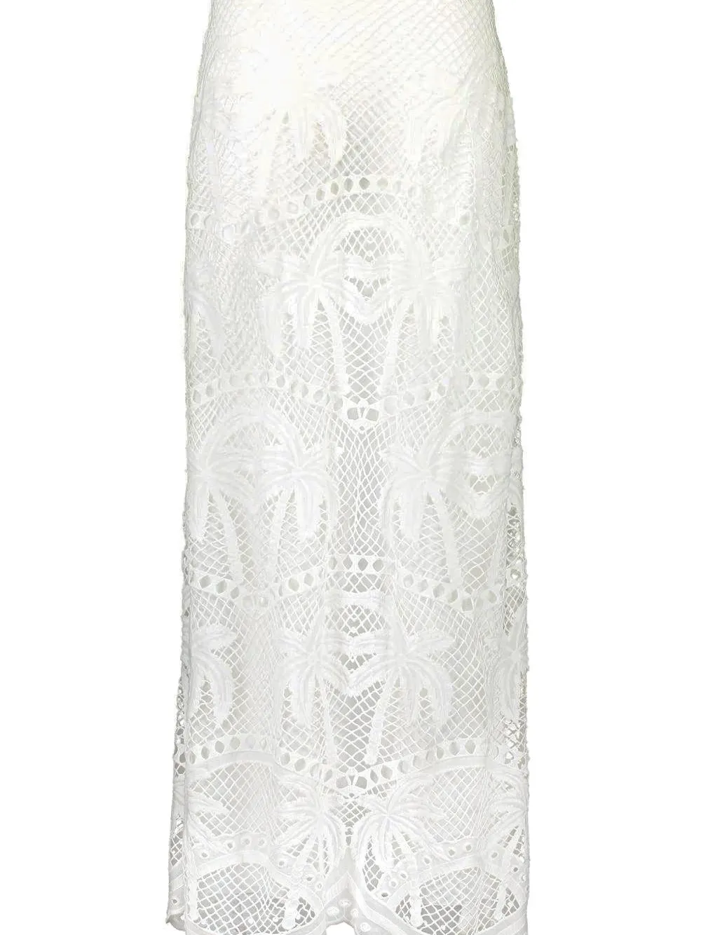 LE SUPERBE Bohemia Palms maxi-rok - Wit