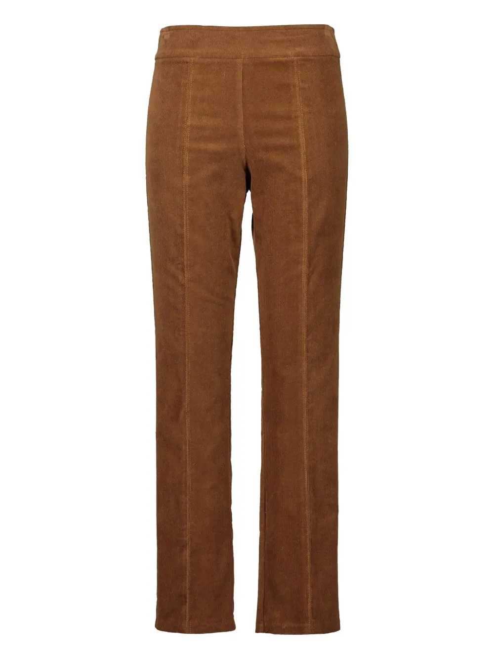 Avenue Montaigne Jet Set Flared Trousers In Brown