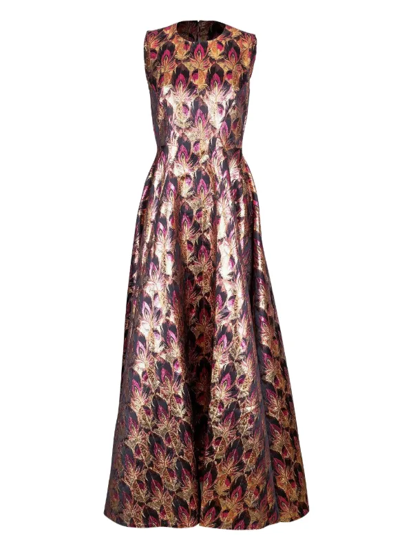 Mary Katrantzou Sleeveless Maxi Gown in Pink