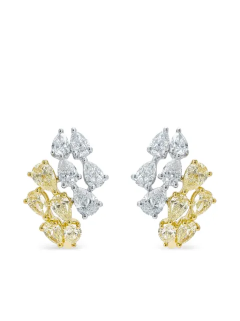 Azzaro aretes en oro blanco con diamante