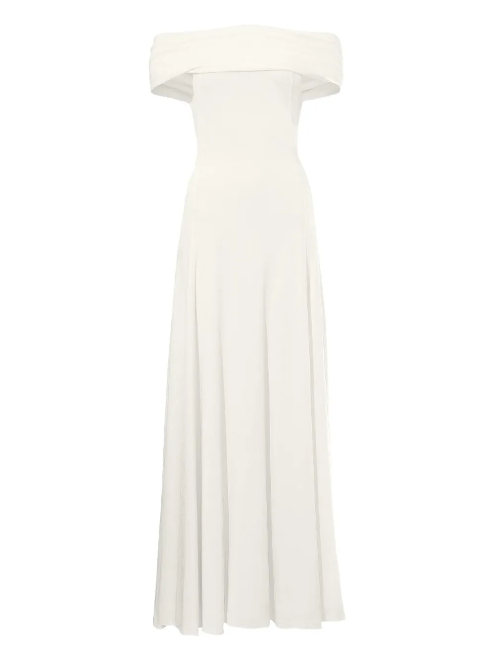 Khaite Bridgit Off-shoulder Gown In White