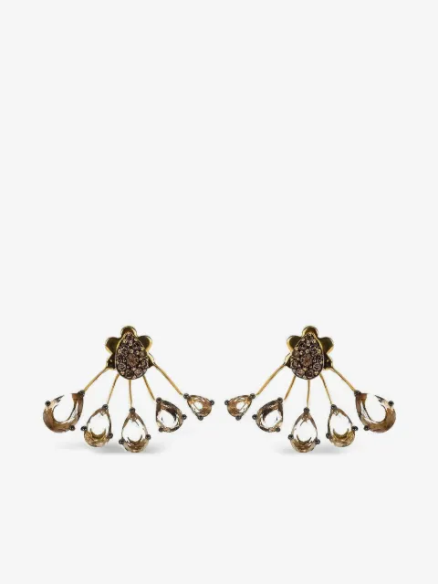 Stefere 18K yellow gold diamond earrings