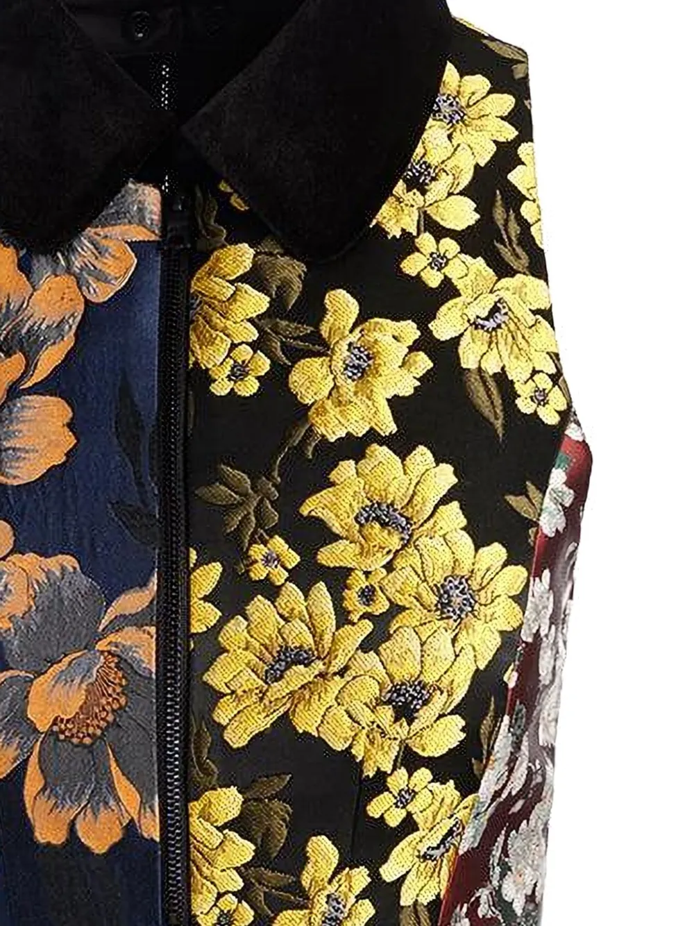 Alice + olivia Velia jurk met vlakken - Zwart
