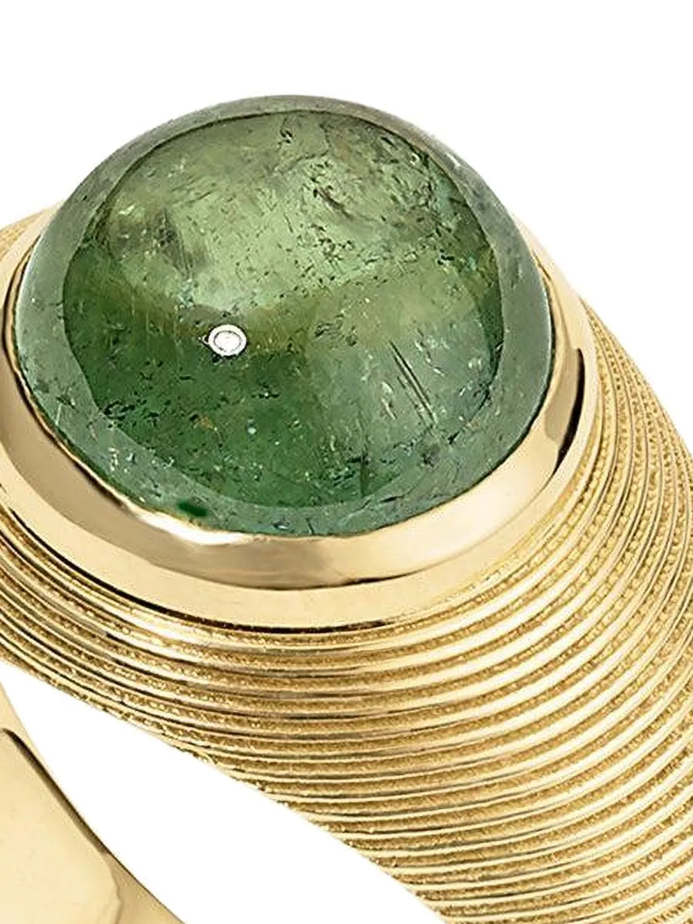 Jade Ruzzo 18k Yellow Gold Tourmaline Cymbal Ring In Gold