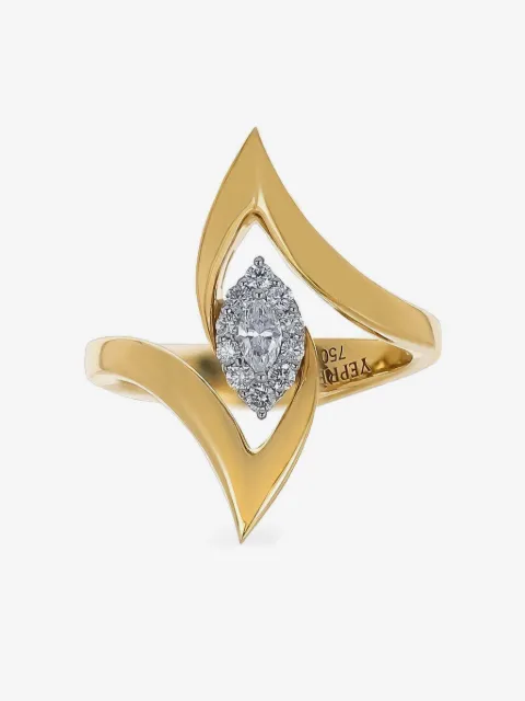 Yeprem 18kt Strada Gelb- und Weißgoldring mit Diamant