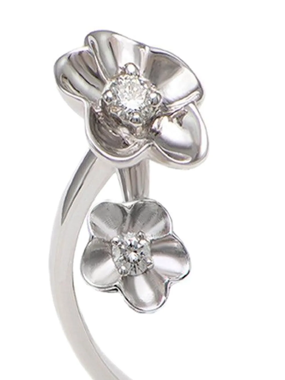 18k White Gold Bloom Diamond Ring