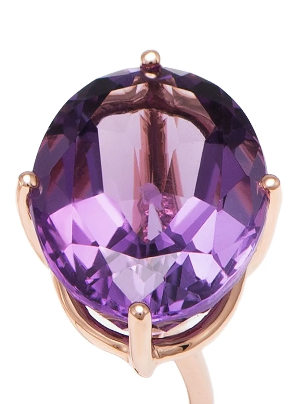  Stefere 18k Rose Gold Terri Multi-stone Ring - Pink 
