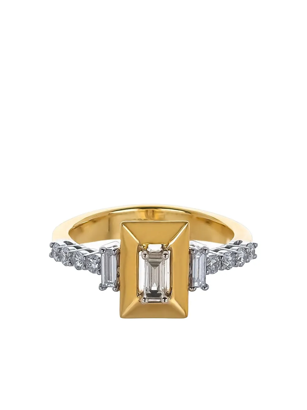 Yeprem Anello Strada in oro giallo 18 carati con diamanti