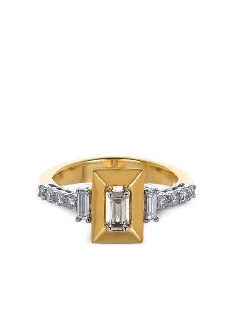 Yeprem anillo en oro amarillo de 18kt con diamante
