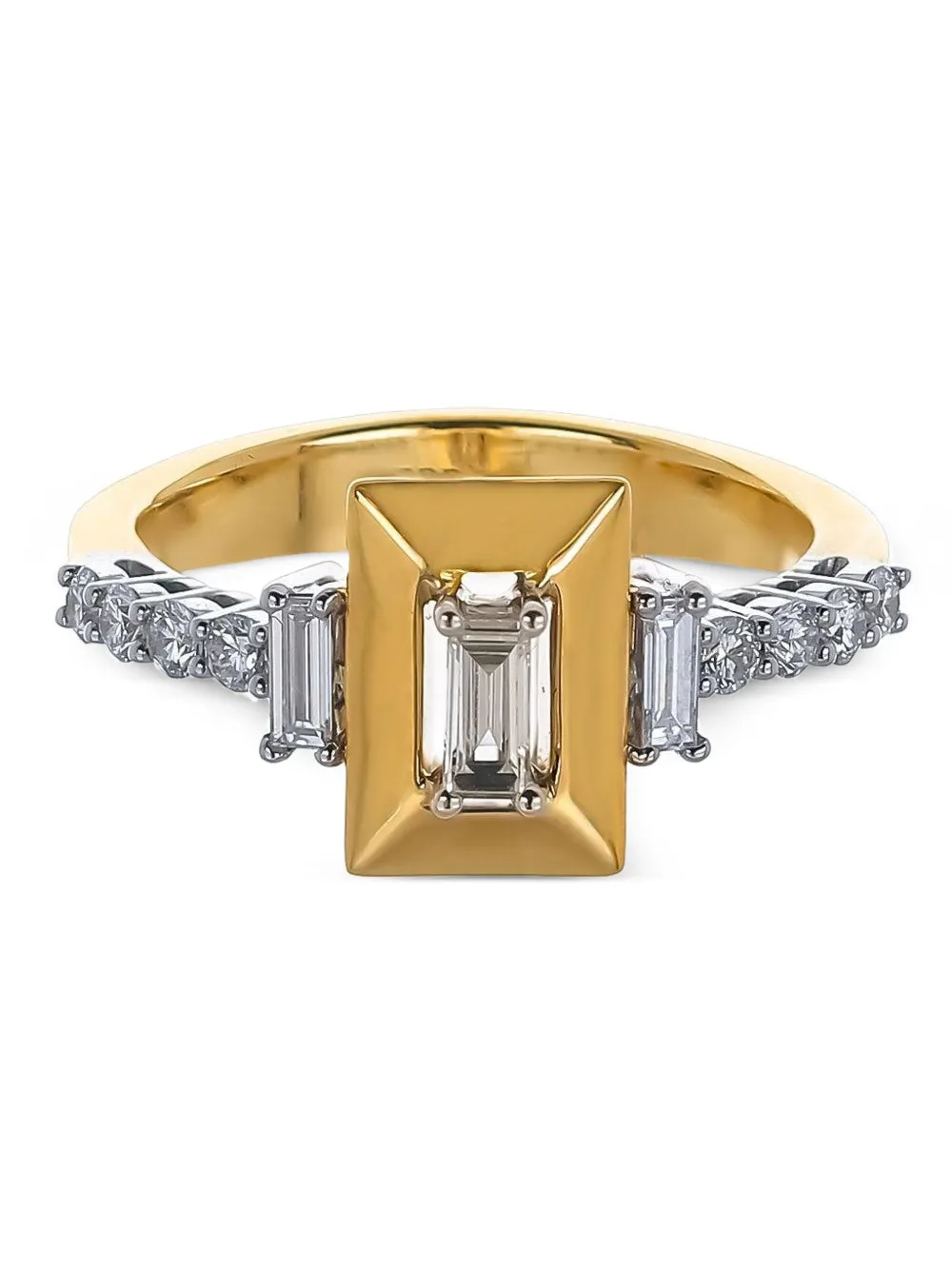  Yeprem 18k Yellow Gold Strada Diamond Ring 