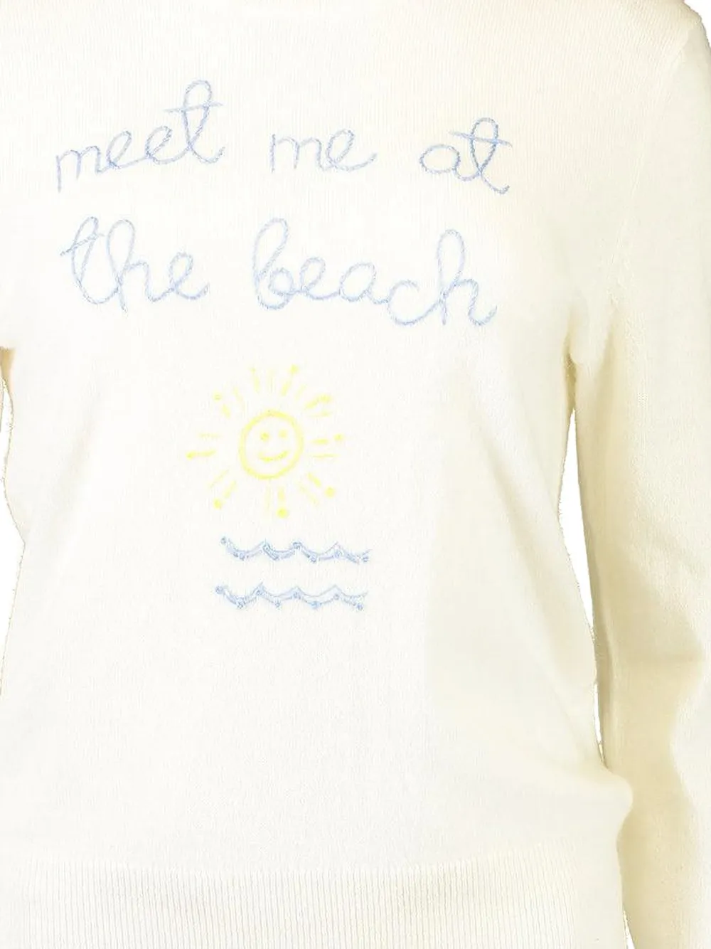 Lingua Franca Meet Me At The Beach Sweater In Neutral
