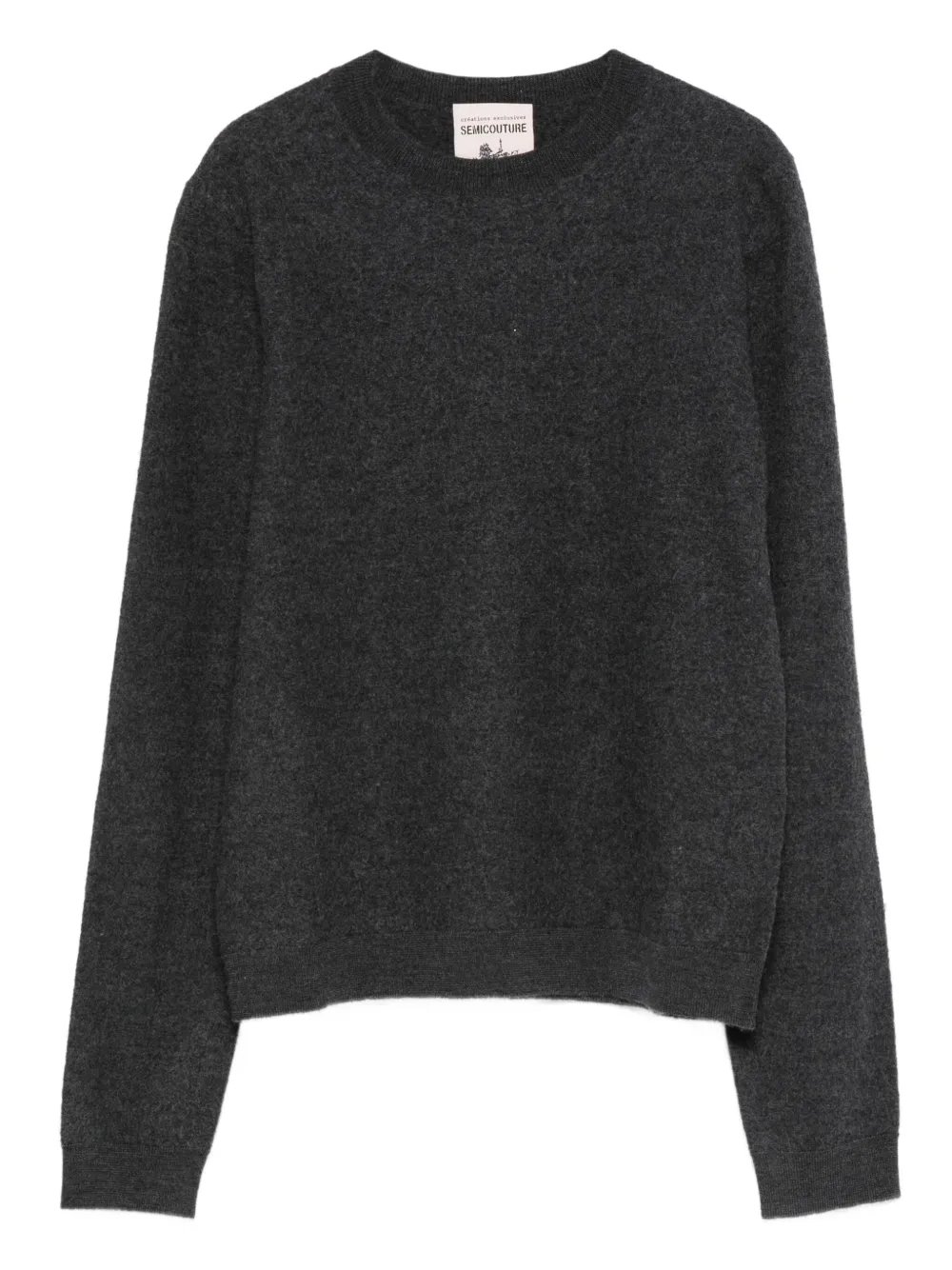 Semicouture crew-neck sweater - Grigio