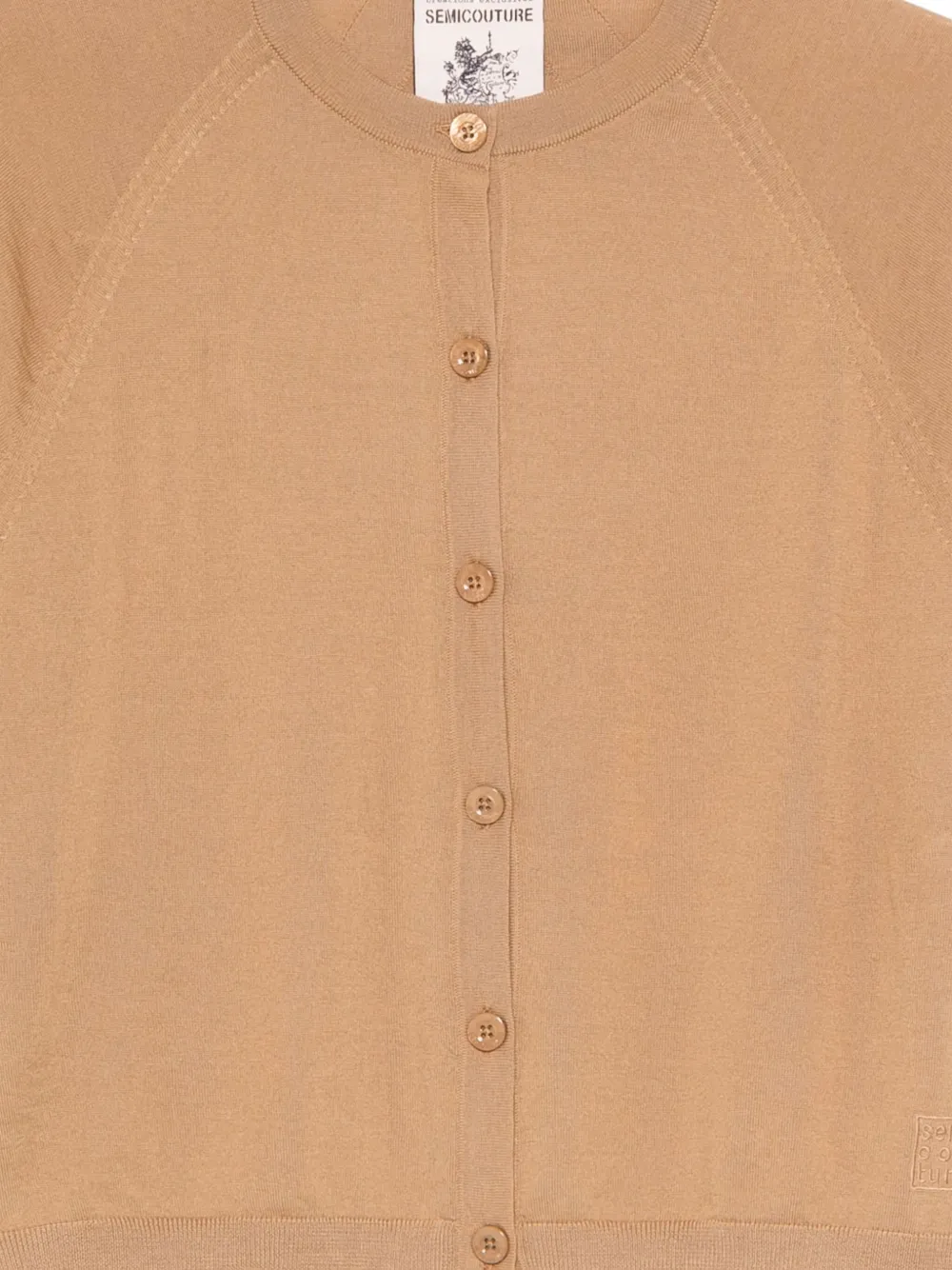 Semicouture Vest met knopen Beige