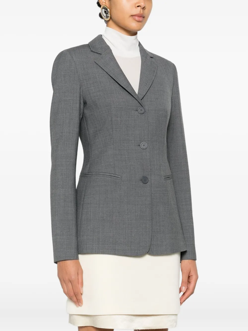 Semicouture Herminia blazer met knoopsluiting Grijs