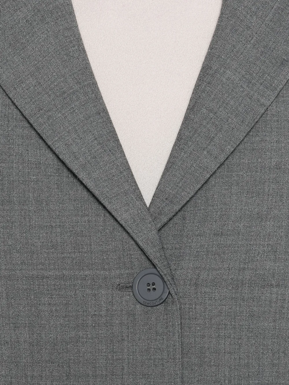 Semicouture Herminia blazer met knoopsluiting Grijs