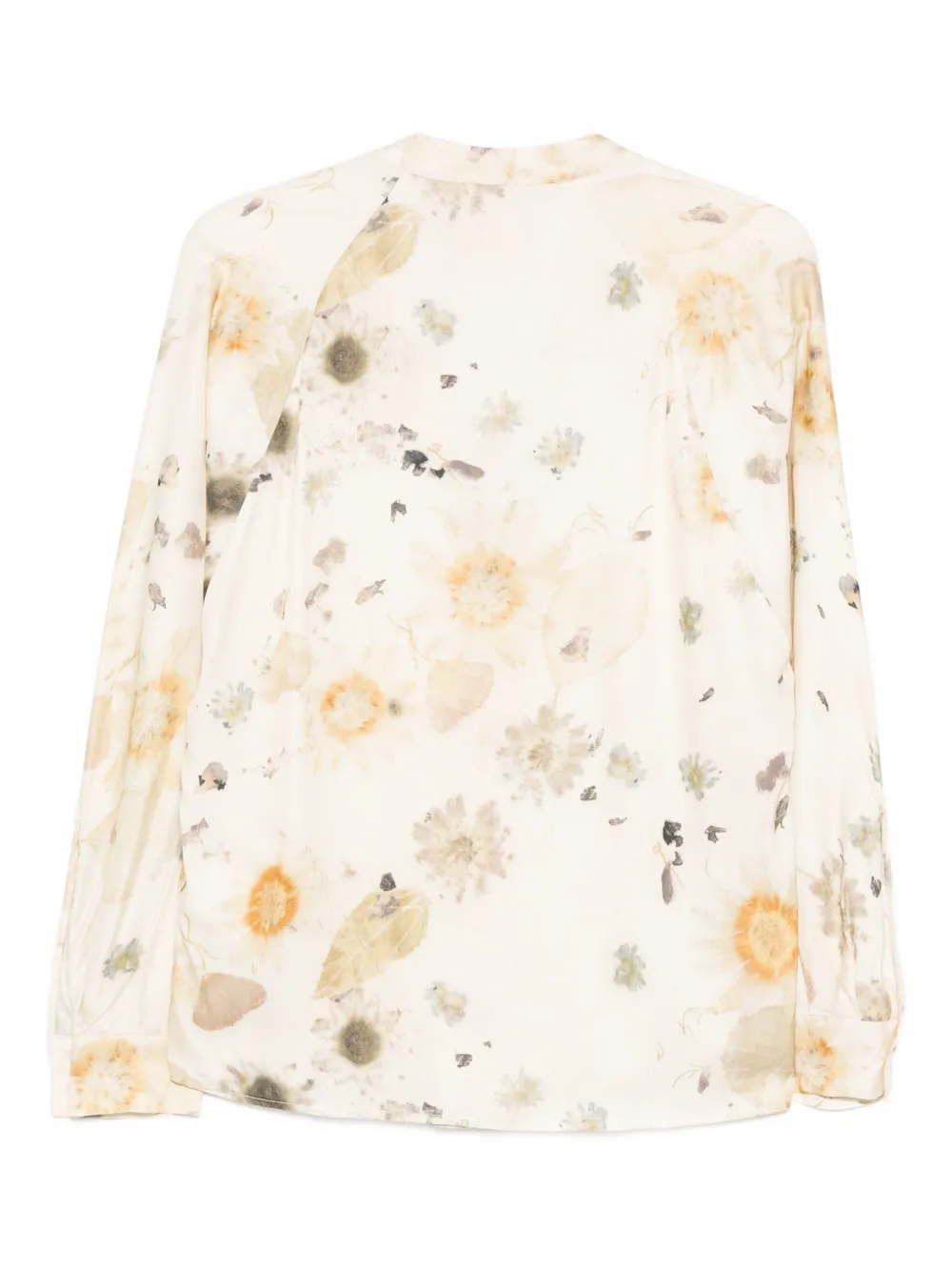 Semicouture floral-pattern top - Beige