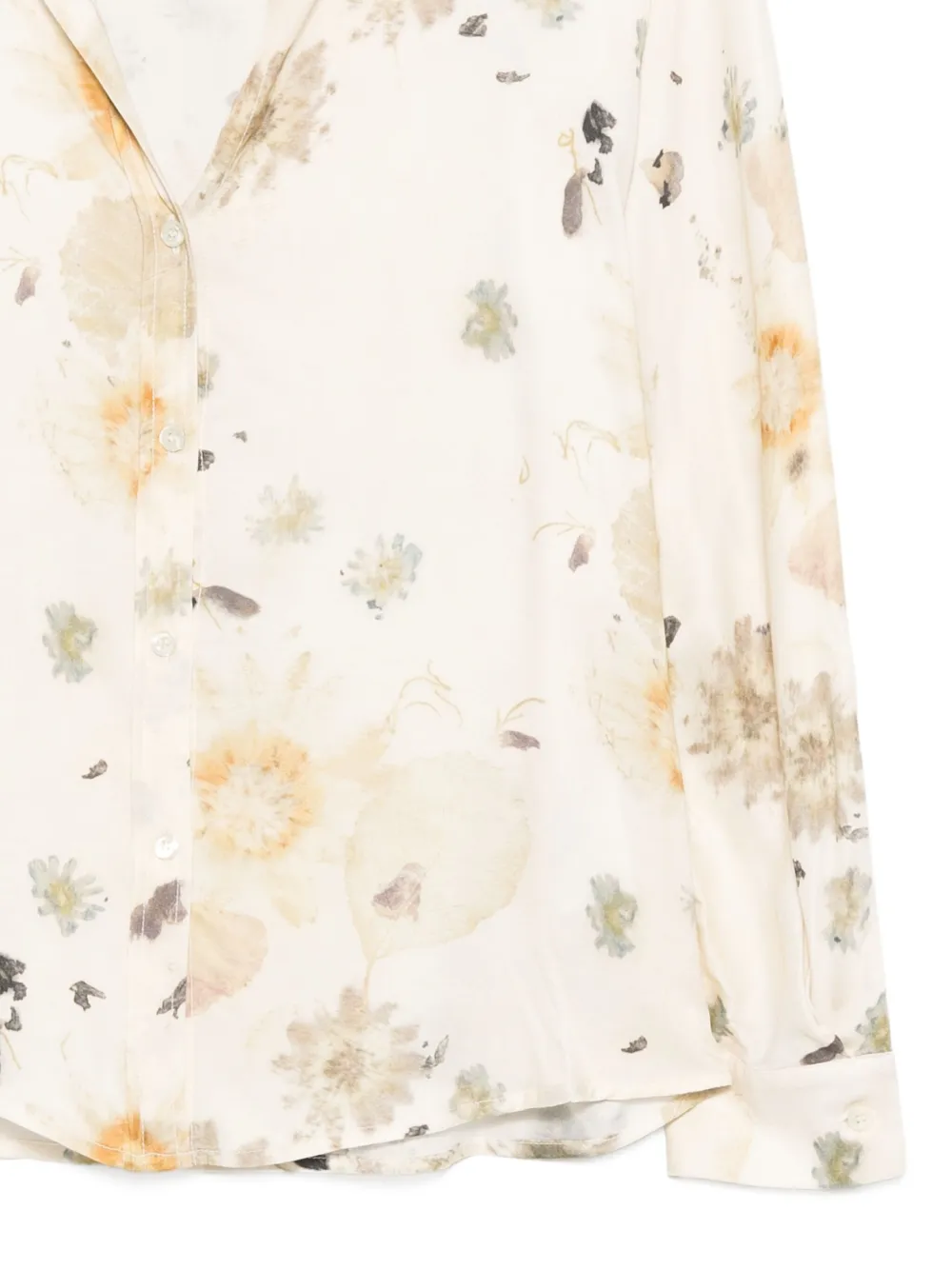 Semicouture Top met bloemenprint Beige