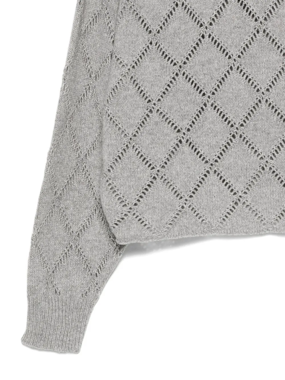 Semicouture Opengewerkte coltrui Grijs