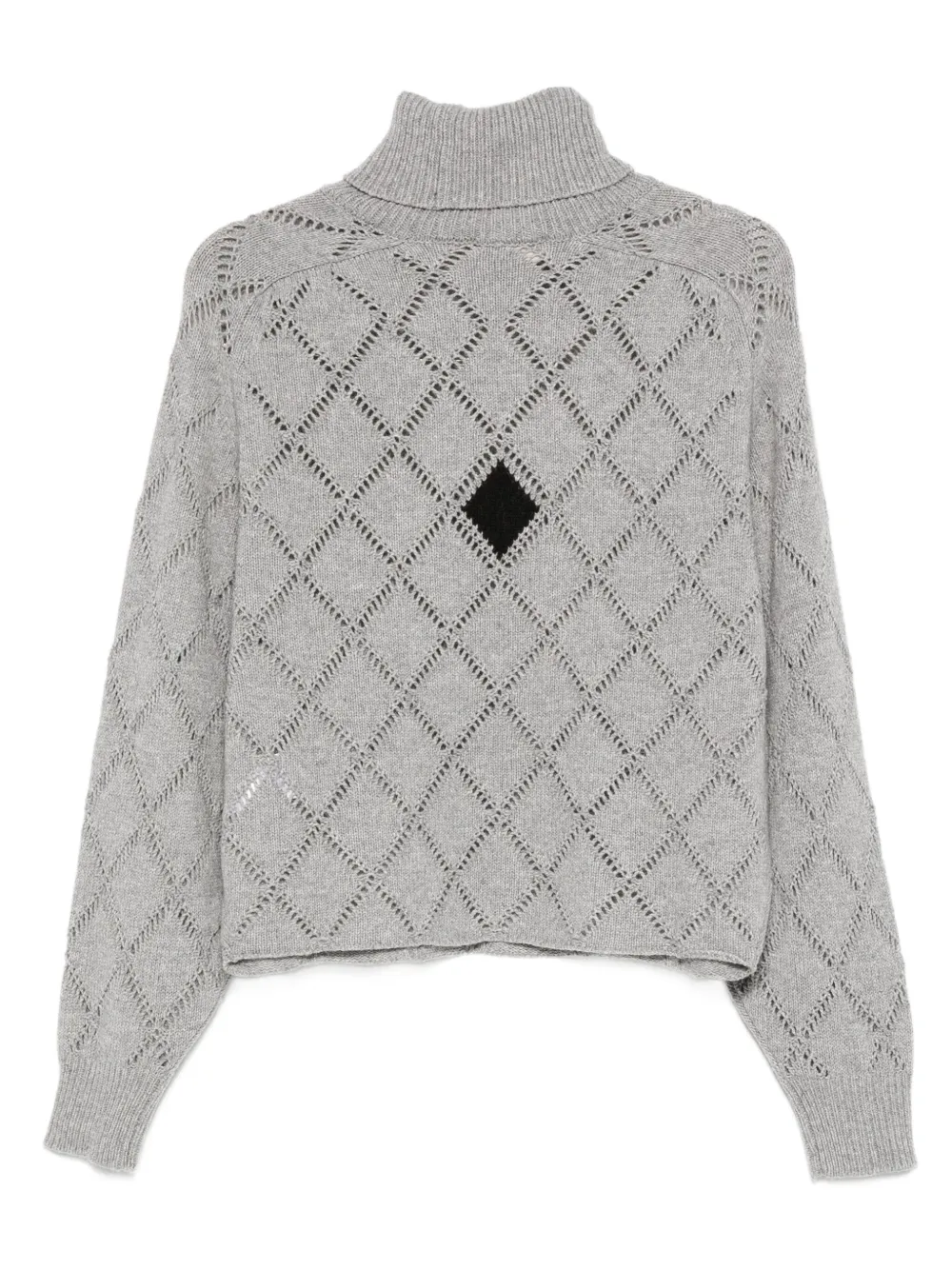 Semicouture Opengewerkte coltrui Grijs