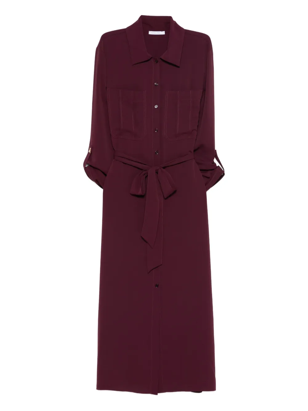 Patrizia Pepe pocket belted midi dress - Viola