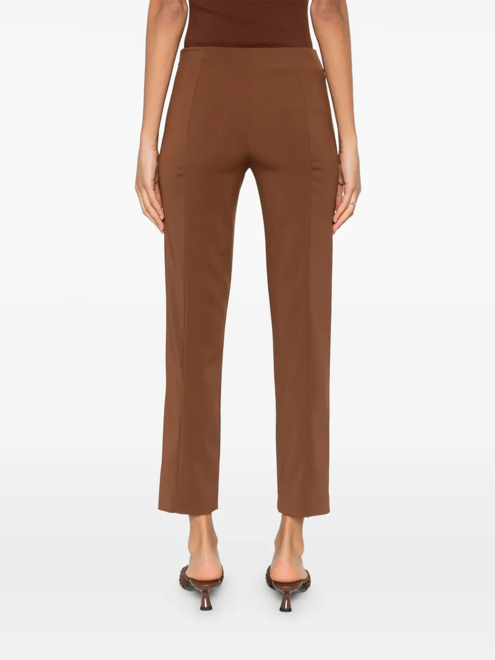 Patrizia Pepe Cropped broek Bruin