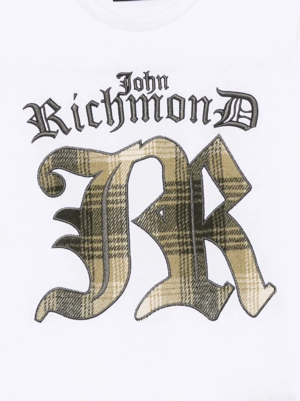 John Richmond Junior T-shirt met logoprint Wit