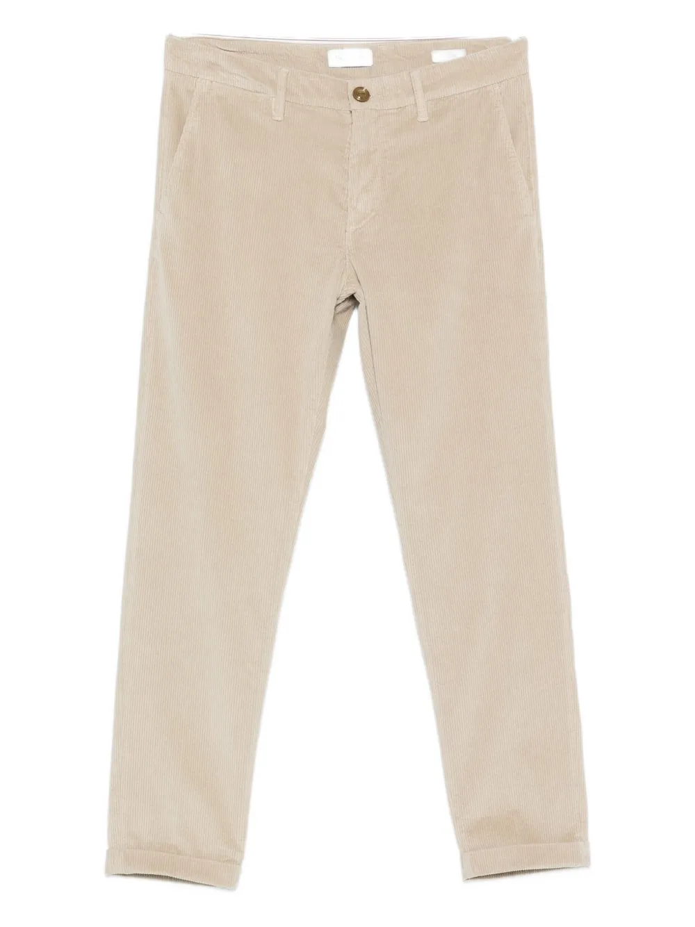 Re-hash Mucha Corduroy Cuffed-hem Chinos In Neutral