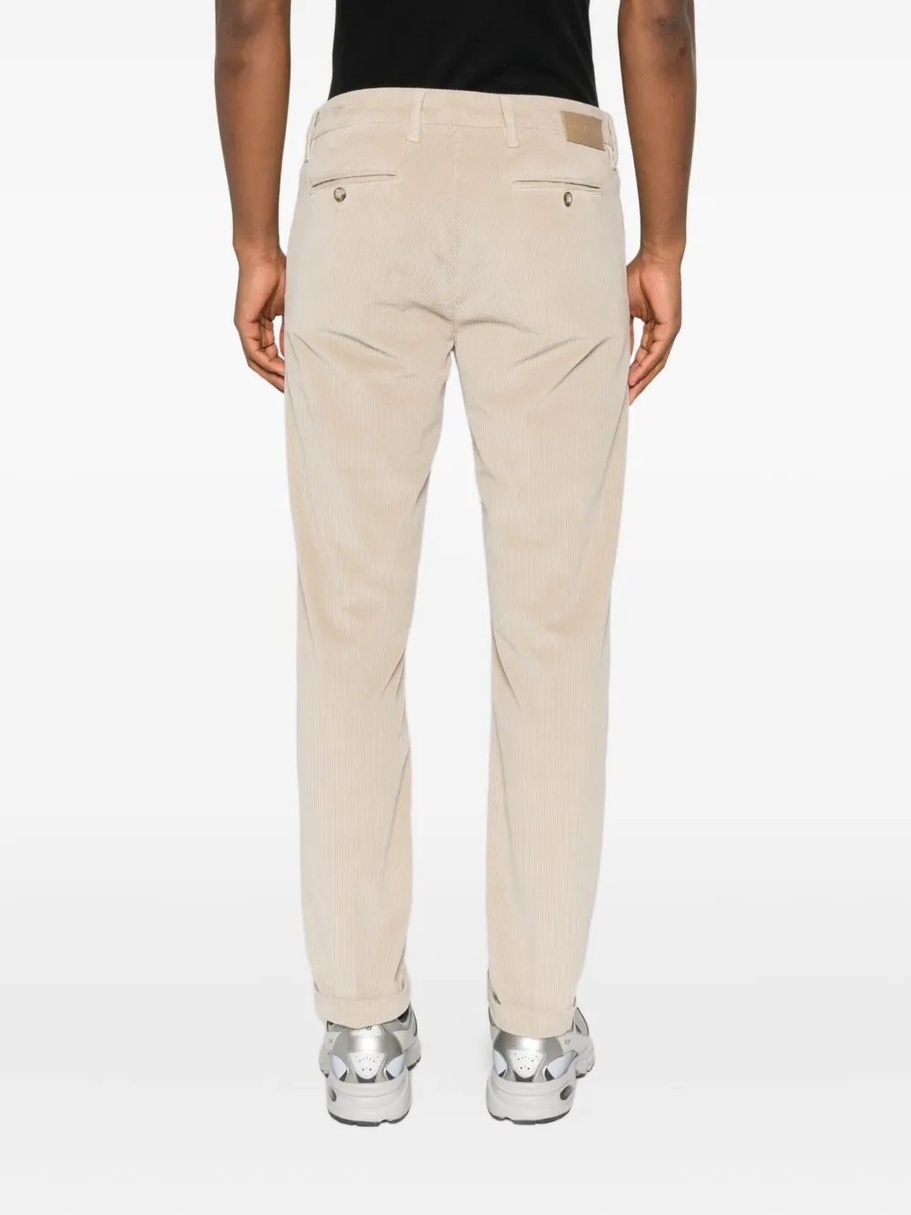 Re-hash Mucha Corduroy Cuffed-hem Chinos In Neutral