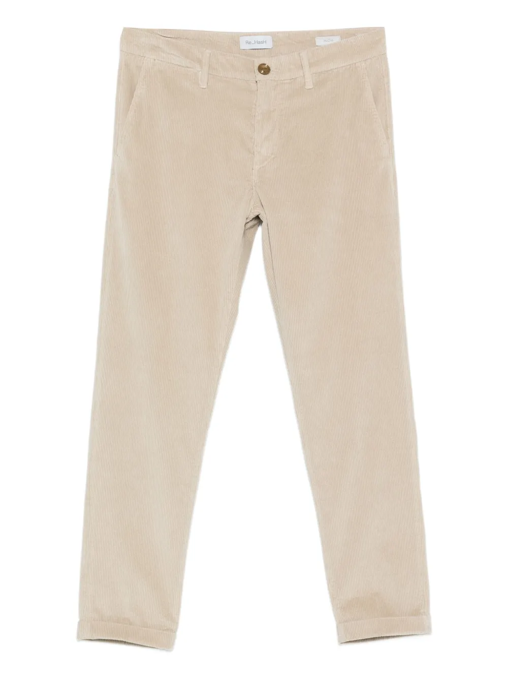 Re-Hash Mucha Chino aus Cord mit Umschlag | Nude | Image 1