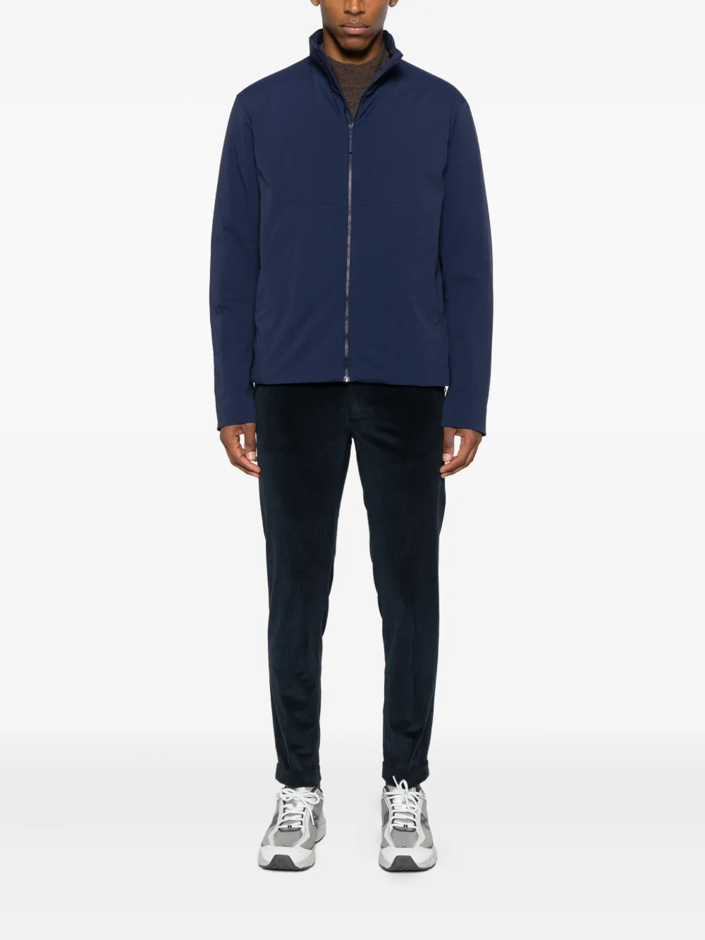 Re-Hash Mucha corduroy cuffed-hem chinos - Blauw