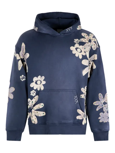 Alchemist floral-pattern embellished hoodie