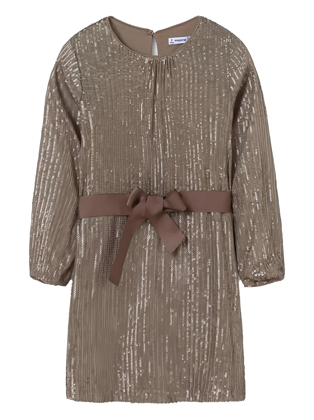 Mayoral sequin-embellished dress - Marrone