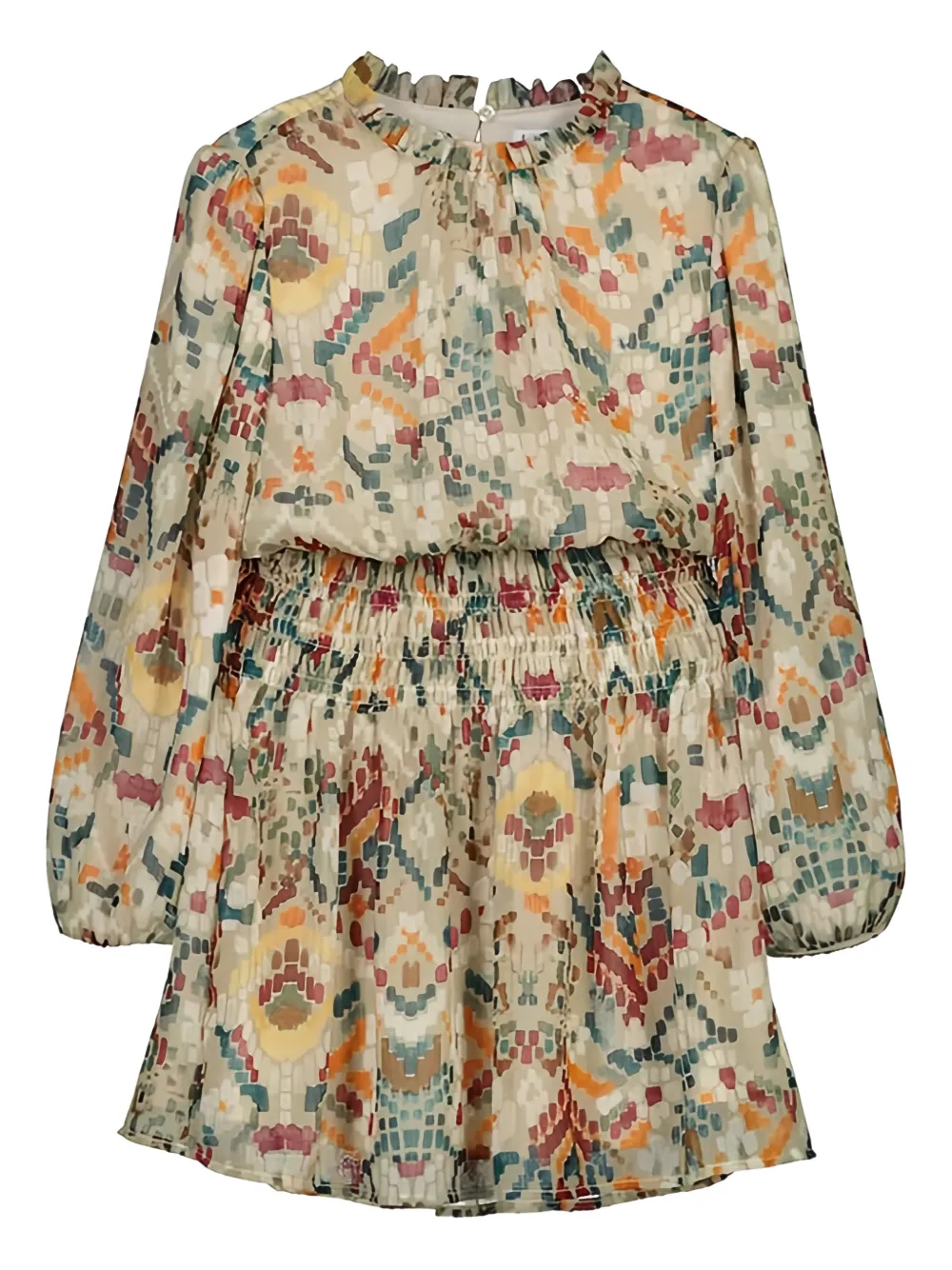 Mayoral printed dress - Marrone