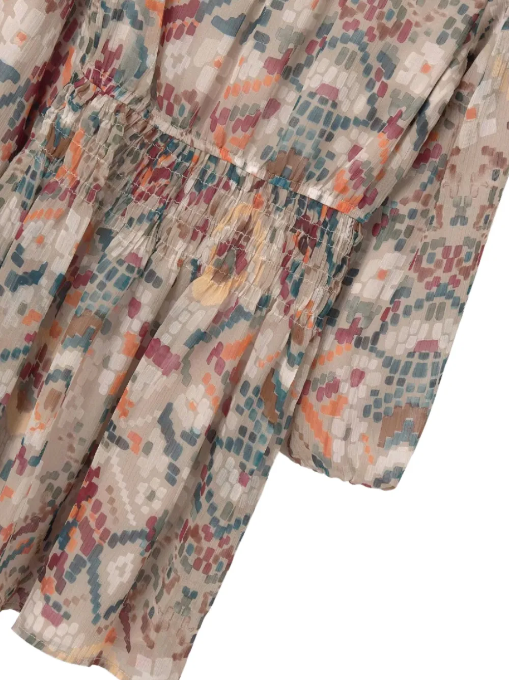  Mayoral Printed Dress - Brown 