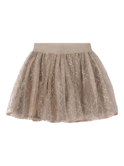 Mayoral sequin-embellished tulle skirt