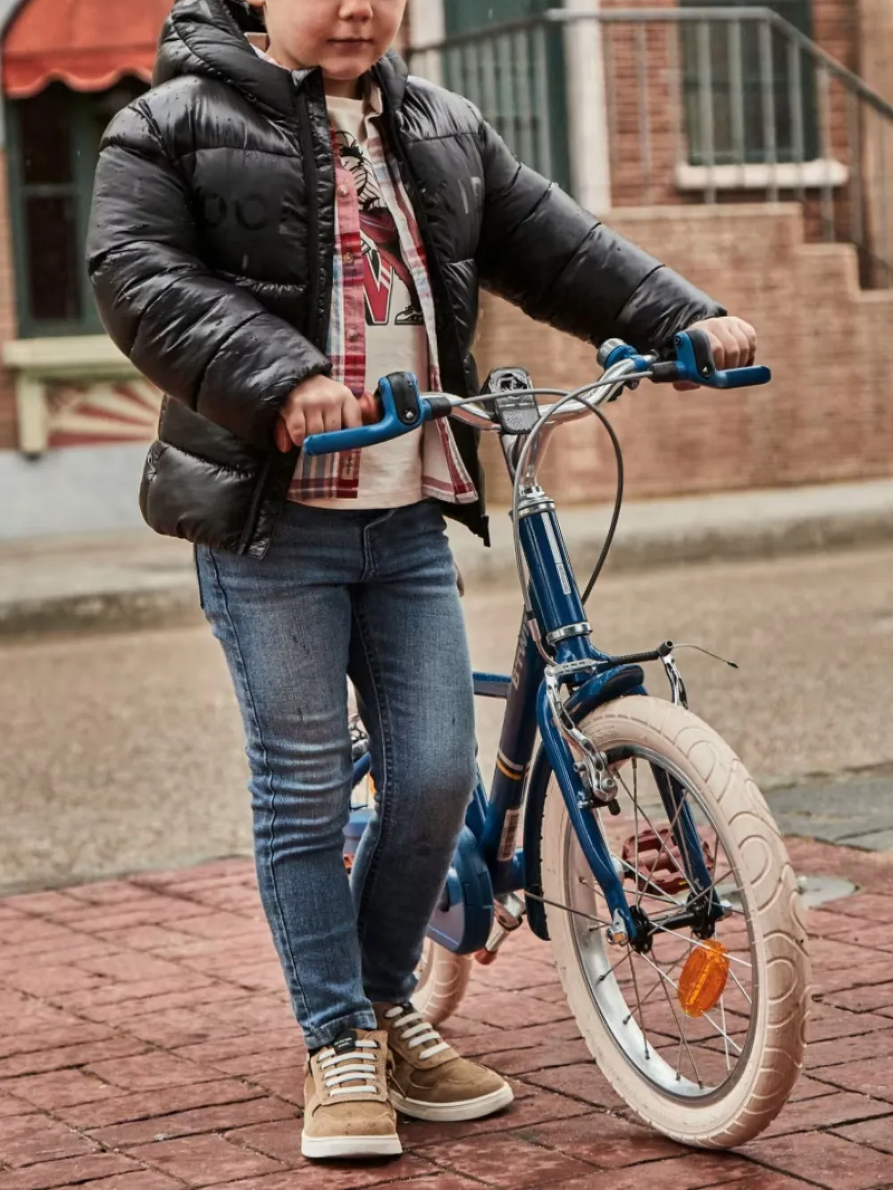 Mayoral Jeans met logopatch Blauw