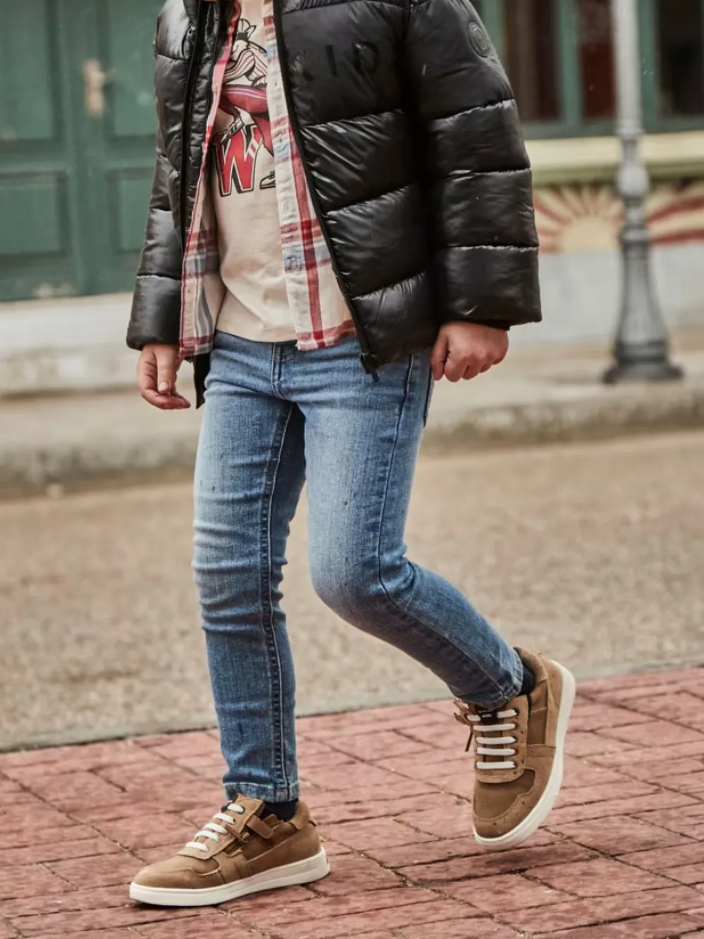 Mayoral Jeans met logopatch Blauw