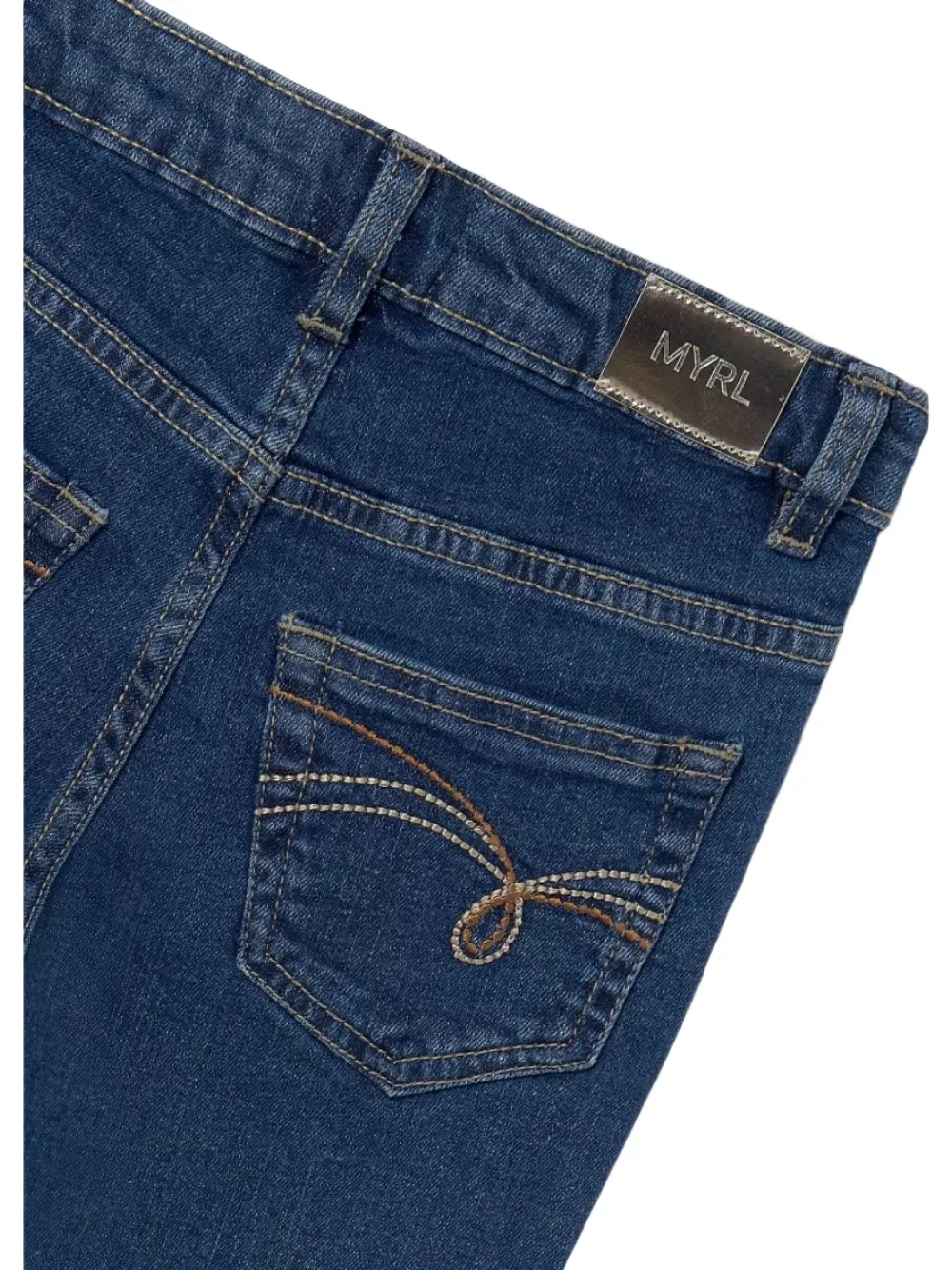 Mayoral Jeans met logopatch Blauw