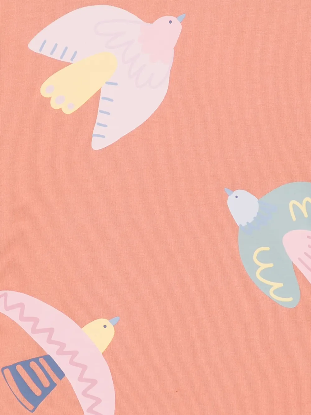 Stella McCartney Kids T-shirt met duifprint Oranje