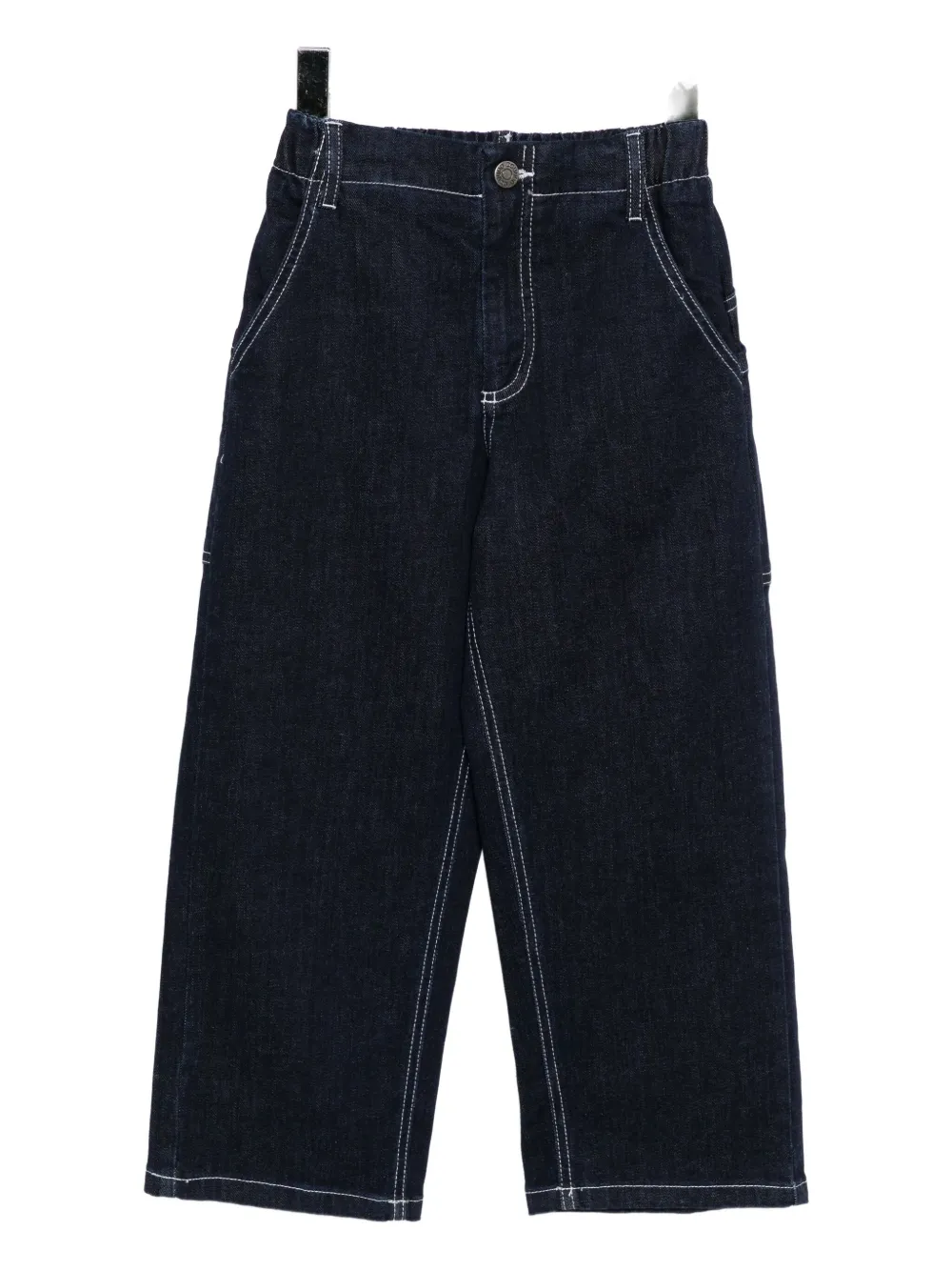 Douuod Kids logo-embroidered jeans - Blu