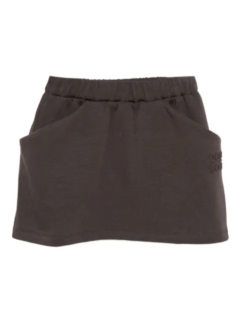 Douuod Kids logo-embossed skirt