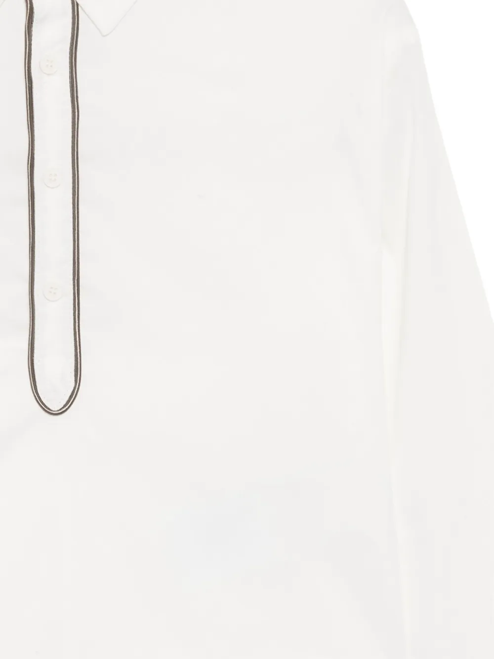 Douuod Kids Poloshirt met logoprint Wit