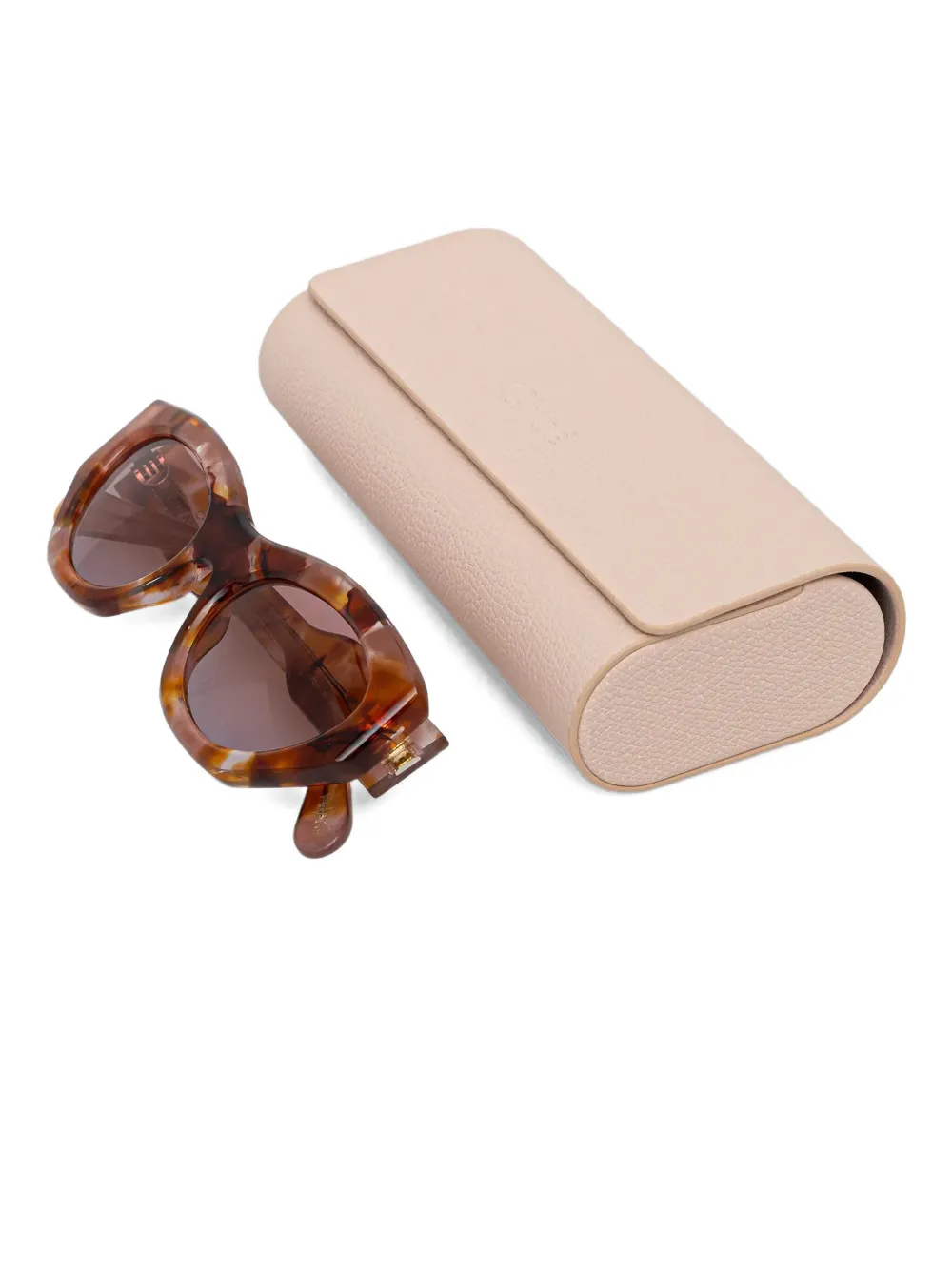 Chloé Eyewear Zonnebril met cat-eye montuur Bruin