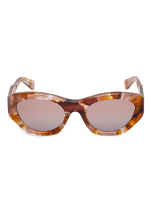 Chloé Eyewear ラウンドフレーム サングラス | グレー | FARFETCH JP