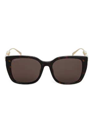 PRADA スクエアサングラス ブラウンレンズ Prada Eyewear スクエアフレーム サングラス | ブラウン | FARFETCH JP